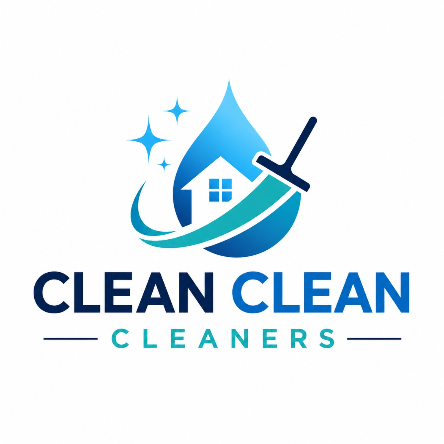 Clean Clean Cleaners logo